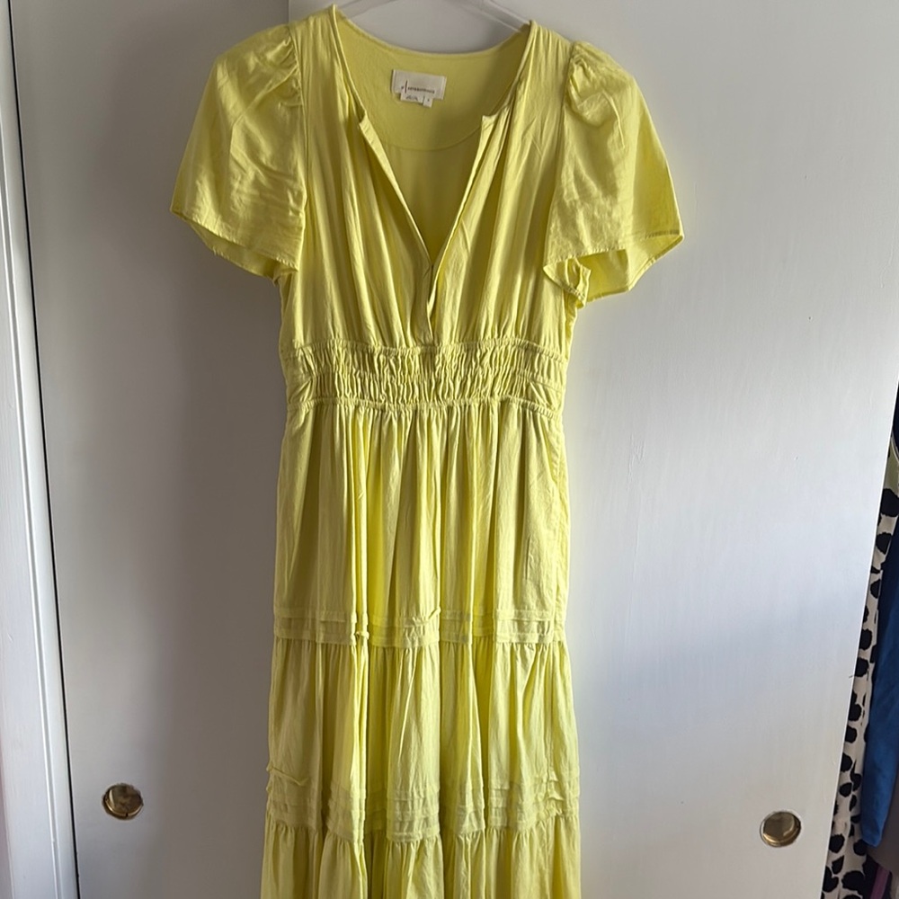 Sumerset Elegant Yellow Maxi Dress